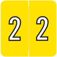 NBRM-2 | Yellow #2 Labels Barkley FNBRM Size 1-1/2H x 1-1/2W Laminated 500/Box