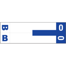 NCC-BO | Smead 67153 Dk Blue BO Alpha Labels Size 1-5/32H x 3-5/8W 100/Pack 