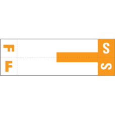 NCC-FS | Smead 67157 Orange FS Alpha Labels Size 1-5/32H x 3-5/8W 100/Pack  