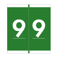 NSFM-9 | Green #9 Labels Barkley FNSFM Size 1-3/16H x 1-1/2W Laminated 500/Box