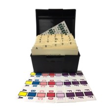 POS Desk Set A-Z + Mc Includes Indexes and File Box 