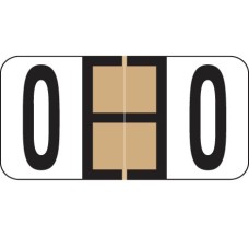 Tan O Reynolds Alpha Labels Ringbook Size 3/4 x 1-1/2 Laminated 240/Pack