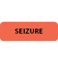 SEIZURE - Flo Red / Black, 1/2"x1-1/2" 500/roll - 2 roll Minimum