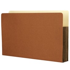 Star TG1526E-5 Top Tab 3.5" Tyvek Expanding Red Rope Pockets, Legal Size, 5/pk
