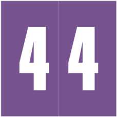 XAMM-4 | Purple #4 Labels Ames XAMM  Size 1-7/8H x 1-7/8W Laminated 500/Box