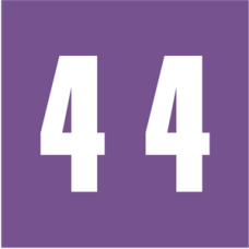 XAMP-4 | Purple #4 Labels Match Ames Size 1-7/8H x 1-7/8W Unlaminated 1000/Box  
