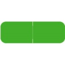 XBAM-07 | Green Small Solid Labels Barkley FXBAM Size 1/2H x 1-1/2W Laminated  500/Box 