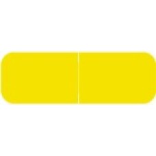 XBAM-11 | Yellow Small Solid Labels Barkley FXBAM Size 1/2H x 1-1/2W Laminated  500/Box 