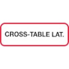 XCROSS | CROSS-TABLE LAT Label, Printed Blk with Red Border, 1000/bx