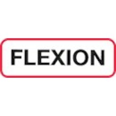 XFLEX | FLEXION Label, Sz 1/2 X 1-1/2, Printed Black with Red Border, 1000/bx