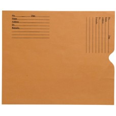 21298 | X-Ray Negative Preservers, Brown Kraft Printed Black, Side Loading, 500/bx