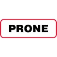 XPRONE | PRONE Label, Sz 1/2 X 1-1/2, Printed Black with Red Border, 1000/bx
