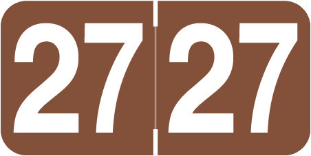 2027 Year Labels