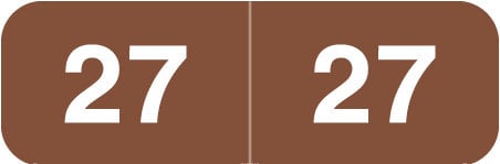 2027 Year Labels