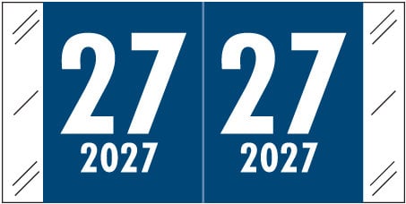 2027 Year Labels