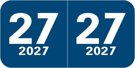 2027 Year Labels