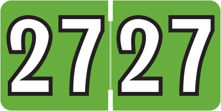 2027 Year Labels