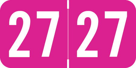 2027 Year Labels