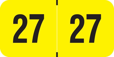 2027 Year Labels